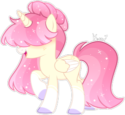 Size: 2616x2400 | Tagged: safe, artist:kurosawakuro, imported from derpibooru, oc, oc only, alicorn, pony, base used, female, magical lesbian spawn, mare, offspring, parent:songbird serenade, parent:twilight sparkle, simple background, solo, transparent background, two toned wings, wings