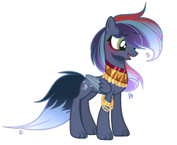 Size: 1320x1080 | Tagged: safe, artist:crystalsstar, imported from derpibooru, oc, oc only, pony, female, offspring, parent:ahuizotl, simple background, solo, transparent background