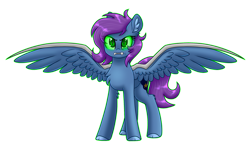 Size: 1024x615 | Tagged: safe, artist:whitehershey, imported from derpibooru, oc, oc only, oc:moon, pegasus, pony, angry, fangs, female, glowing eyes, simple background, solo, spread wings, transparent background, wings