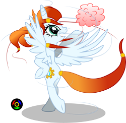 Size: 3148x3068 | Tagged: safe, artist:kyoshyu, imported from derpibooru, oc, oc only, oc:air burst, alicorn, pony, female, mare, simple background, solo, transparent background, vector