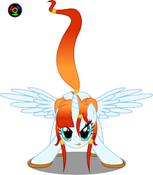 Size: 3240x3694 | Tagged: safe, artist:kyoshyu, imported from derpibooru, oc, oc only, oc:air burst, alicorn, pony, female, mare, simple background, solo, transparent background, vector