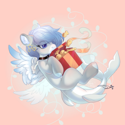 Size: 2100x2100 | Tagged: safe, artist:shady-bush, imported from derpibooru, oc, oc only, fish, pegasus, pony, augmented tail, female, mare, present, solo