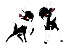 Size: 4657x3217 | Tagged: safe, artist:fusion sparkle, imported from derpibooru, velvet reindeer, oc, oc only, oc:dark velvet, oc:diego, oc:wooden soldier, deer, original species, reindeer, derpibooru community collaboration, them's fightin' herds, 2021 community collab, black and white, community related, fluffy, grayscale, monochrome, shipping, simple background, tfh oc, transparent background, velvet (tfh)