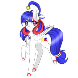 Size: 2451x2447 | Tagged: safe, artist:riariirii2, imported from derpibooru, oc, oc only, pegasus, pony, pegasus oc, raised hoof, simple background, solo, transparent background, wings