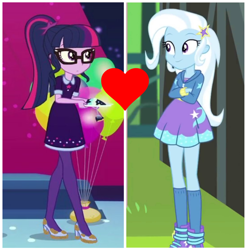 Size: 1920x1920 | Tagged: safe, imported from derpibooru, sci-twi, trixie, twilight sparkle, equestria girls, equestria girls series, twilight under the stars, spoiler:eqg series (season 2), female, lesbian, sci-twixie, shipping, shipping domino, twixie