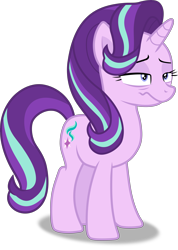Size: 4262x6000 | Tagged: safe, artist:frownfactory, imported from derpibooru, starlight glimmer, pony, unicorn, every little thing she does, .svg available, absurd resolution, faic, female, horn, lidded eyes, mare, simple background, solo, transparent background, vector