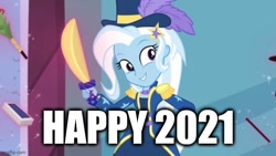 Size: 666x375 | Tagged: safe, edit, edited screencap, imported from derpibooru, screencap, trixie, equestria girls, equestria girls series, street magic with trixie, spoiler:eqg series (season 2), 2021, text