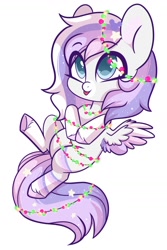 Size: 1006x1510 | Tagged: safe, artist:cloud-fly, imported from derpibooru, oc, oc only, pegasus, pony, chibi, eye clipping through hair, female, mare, simple background, solo, white background