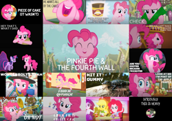 Size: 1599x1125 | Tagged: safe, edit, edited screencap, editor:quoterific, imported from derpibooru, screencap, apple bloom, applejack, big macintosh, granny smith, gummy, pinkie pie, rainbow dash, rarity, sci-twi, twilight sparkle, crocodile, earth pony, human, pegasus, pony, unicorn, a friend in deed, equestria girls, magic duel, make new friends but keep discord, mirror magic, music to my ears, not asking for trouble, over a barrel, pinkie apple pie, pinkie pride, swarm of the century, testing testing 1-2-3, the lost treasure of griffonstone, the one where pinkie pie knows, too many pinkie pies, spoiler:eqg specials, bet you can't make a face crazier than this, betcha can't make a face crazier than this, bipedal, check mark, collage, cup, g3 faic, glowing cutie mark, glowing horn, helmet, honorary yak horns, horn, horned helmet, looking at you, magic, magic aura, no mouth, pinkie's silly face, rapper pie, straw, trombone, unicorn twilight, viking helmet, waving, waving at you