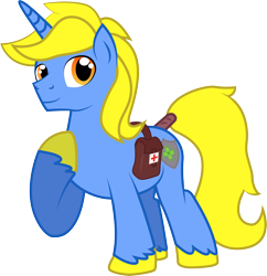 Size: 2210x2279 | Tagged: safe, artist:khaki-cap, imported from derpibooru, oc, oc only, oc:cure wounds, unicorn, derpibooru community collaboration, 2021 community collab, bag, cutie mark, horn, male, medical saddlebag, saddle bag, simple background, stallion, transparent background, unicorn oc, vector