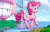 Size: 2500x1607 | Tagged: safe, artist:tsitra360, imported from derpibooru, imported from ponybooru, part of a set, pinkie pie, earth pony, human, pony, comic:pink box surprise, balloonbutt, bridge, butt, city, clothes, commission, destruction, giant earth pony, giant pinkie pie, giant pony, growth, high res, macro, micro, mouth hold, ocean, plane, plot, signature, tree, underhoof, water