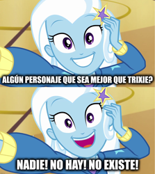 Size: 1920x2152 | Tagged: safe, edit, edited screencap, imported from derpibooru, screencap, trixie, do it for the ponygram!, equestria girls, equestria girls series, spoiler:eqg series (season 2), spanish, text