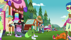 Size: 1920x1080 | Tagged: safe, imported from derpibooru, screencap, aqua blossom, crimson napalm, duke suave, lemon zack, snails, snips, thunderbass, human, equestria girls, equestria girls series, lost and pound, spoiler:eqg series (season 2), background human, clothes, converse, male, shoes, unnamed character, unnamed human