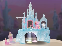 Size: 2447x1844 | Tagged: dead source, safe, imported from ponybooru, princess cadance, princess flurry heart, shining armor, spoiler:s06, brushable, castle, irl, photo, toy