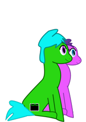 Size: 744x1052 | Tagged: safe, artist:joeydr, imported from derpibooru, oc, oc only, oc:green byte, oc:melody bliss, bat pony, pony, unicorn, derpibooru community collaboration, .svg available, 2021 community collab, female, male, mare, simple background, stallion, svg, transgender, transparent background, vector