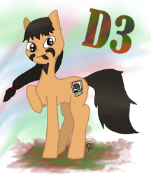 Size: 1020x1183 | Tagged: safe, artist:liyuku, imported from derpibooru, oc, oc only, oc:d3, oc:digi doodle doo, earth pony, pony, earth pony oc, looking at you, male, solo