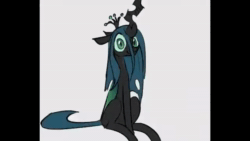 Size: 1280x720 | Tagged: safe, artist:dotkwa, edit, imported from derpibooru, queen chrysalis, changeling, changeling queen, animated, bass boosted, bottom heavy, bugbutt, butt, butt expansion, changeling feeding, fat, female, floating heart, growth, heart, love feeding, mare, meme, plump, queen chrysalard, sound, the ass was fat, thicc ass, thick, thigh expansion, thighs, thunder thighs, webm, weight gain