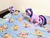 Size: 1024x768 | Tagged: safe, artist:nekokevin, imported from derpibooru, imported from ponybooru, starlight glimmer, twilight sparkle, pony, unicorn, series:nekokevin's glimmy, bed, bedsheets, duo, female, irl, looking at each other, lying down, mare, on back, photo, pillow, plushie, underhoof, unicorn twilight