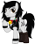 Size: 1889x2337 | Tagged: safe, artist:lightning stripe, derpibooru exclusive, imported from derpibooru, oc, oc only, oc:double m, earth pony, pony, derpibooru community collaboration, 2021 community collab, bell, bell collar, black mane, black tail, boots, brown eyes, clothes, collar, commission, cutie mark, earth pony oc, eyelashes, femboy, feminine stallion, jacket, male, shoes, show accurate, simple background, solo, stallion, transparent background, vector, white coat