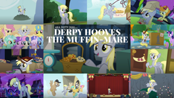 Size: 1970x1109 | Tagged: safe, edit, edited screencap, editor:quoterific, imported from derpibooru, screencap, amethyst star, bon bon, carrot top, cloud kicker, crafty crate, derpy hooves, dizzy twister, golden harvest, lemon hearts, linky, lyra heartstrings, mayor mare, merry may, minuette, orange swirl, sea swirl, seafoam, shoeshine, sparkler, spike, spring melody, sprinkle medley, sunshower raindrops, sweetie drops, twilight sparkle, alicorn, dragon, earth pony, pegasus, pony, unicorn, a hearth's warming tail, applebuck season, do princesses dream of magic sheep, feeling pinkie keen, hearth's warming eve (episode), luna eclipsed, no second prances, rainbow falls, rock solid friendship, slice of life (episode), the last roundup, the point of no return, to where and back again, background pony, book, clothes, costume, crash, cute, derpabetes, derpy star, derpysaur, female, flying, food, giant derpy hooves, hat, mailmare, mailmare hat, mailmare uniform, male, mare, muffin, nightmare night costume, paper bag, paper bag wizard, stallion, that pony sure does love muffins, twilight sparkle (alicorn), winged spike, wings