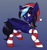 Size: 1299x1375 | Tagged: safe, artist:argigen, imported from derpibooru, oc, oc only, oc:cobalt strike, pegasus, pony, christmas, clothes, hat, holiday, rcf community, santa hat, socks, solo, striped socks