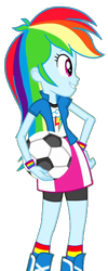Size: 400x1000 | Tagged: safe, artist:ftvs-cm45, edit, edited screencap, imported from derpibooru, screencap, rainbow dash, equestria girls, equestria girls (movie), background removed, football, not a vector, simple background, soccer ball (object), solo, sports, transparent background