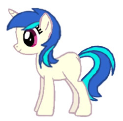 Size: 300x295 | Tagged: safe, artist:redman, imported from derpibooru, dj pon-3, vinyl scratch, pony, unicorn, pony creator, 30 minute art challenge, base used, female, mare, missing accessory, missing cutie mark, simple background, solo, trotcon, trotcon online, white background