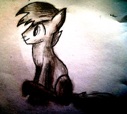 Size: 2732x2456 | Tagged: safe, artist:lazymort, imported from derpibooru, oc, oc only, pony, monochrome, pencil drawing, solo, traditional art