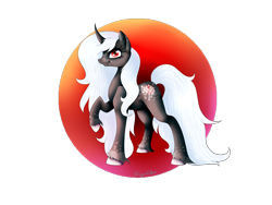 Size: 3200x2400 | Tagged: safe, artist:minelvi, imported from derpibooru, oc, oc only, pony, unicorn, colored hooves, horn, raised hoof, simple background, solo, transparent background, unicorn oc