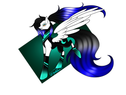 Size: 3200x2400 | Tagged: safe, artist:minelvi, imported from derpibooru, oc, oc only, pegasus, pony, clothes, eyelashes, grin, makeup, pegasus oc, signature, simple background, smiling, solo, transparent background, wings