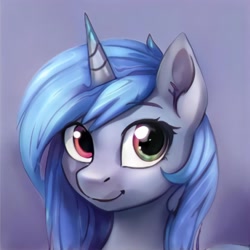 Size: 1024x1024 | Tagged: safe, artist:thisponydoesnotexist, imported from derpibooru, pony, ai content, ai generated, generator:thisponydoesnotexist, heterochromia, neural network, solo