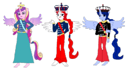 Size: 1062x597 | Tagged: safe, artist:loomytyranny, imported from derpibooru, princess cadance, alicorn, human, equestria girls, 1000 hours in ms paint, barefoot, britian, britson empire, canada, feet, fixed problem, france, frenchie colonial, png