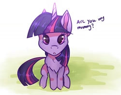 Size: 1756x1376 | Tagged: safe, artist:sombershadows, imported from derpibooru, twilight sparkle, pony, unicorn, chest fluff, chibi, cute, female, filly, filly twilight sparkle, foal, looking at you, solo, twiabetes, unicorn twilight, younger