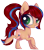 Size: 538x618 | Tagged: safe, artist:misspinka, imported from derpibooru, oc, oc only, earth pony, pony, chibi, female, mare, simple background, solo, transparent background