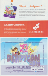 Size: 1944x3068 | Tagged: safe, imported from derpibooru, oc, oc:mane event, bronycon, bronycon 2016, bronycon 2016 con book