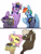 Size: 5652x7412 | Tagged: safe, artist:celestial-rainstorm, artist:twigileia, imported from derpibooru, dumbbell, fluttershy, rainbow dash, twilight sparkle, oc, oc:athena, oc:dawn star, oc:jetstream, alicorn, hybrid, pony, absurd resolution, interspecies offspring, offspring, parent:discord, parent:fluttershy, parent:rainbow dash, parent:soarin', parents:discoshy, parents:soarindash, twilight sparkle (alicorn)