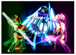 Size: 3802x2765 | Tagged: safe, artist:minelvi, imported from derpibooru, oc, oc only, earth pony, pegasus, pony, bipedal, clothes, cosplay, costume, earth pony oc, mortal kombat, pegasus oc, wings
