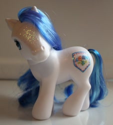 Size: 669x738 | Tagged: safe, imported from derpibooru, photographer:lilcricketnoise, denim blue, g3, sparkle ponies, toy