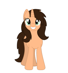 Size: 1112x1200 | Tagged: safe, artist:lynnthenerdkitty, imported from derpibooru, oc, oc only, oc:small brooke, pony, unicorn, derpibooru community collaboration, 2021 community collab, photo, simple background, solo, transparent background