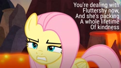 Size: 1920x1080 | Tagged: safe, edit, edited screencap, editor:quoterific, imported from derpibooru, screencap, fluttershy, sweet and smoky