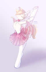 Size: 1080x1686 | Tagged: safe, artist:striped-chocolate, imported from derpibooru, oc, oc only, oc:white mouse, bat pony, semi-anthro, ballerina, bat pony oc, bat wings, clothes, collar, female, flexible, gymnastics, rcf community, skirt, solo, wings