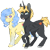 Size: 2000x2000 | Tagged: safe, artist:miphassl, imported from derpibooru, oc, oc only, oc:bb-shay, oc:recondash, alicorn, earth pony, pony, derpibooru community collaboration, 2021 community collab, 2023 community collab, duo, simple background, transparent background