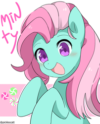 Size: 800x988 | Tagged: safe, artist:picklescatt, imported from derpibooru, minty, earth pony, pony, cute, female, g3, mare, mintabetes, solo