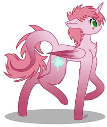 Size: 1712x2015 | Tagged: safe, artist:tanahgrogot, imported from derpibooru, alicorn, pony, aelita schaeffer, classic art, code lyoko, female, floppy ears, mare, ponified, simple background, smiling, solo, transparent background