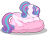 Size: 1198x888 | Tagged: safe, artist:muhammad yunus, artist:tanahgrogot, imported from derpibooru, princess flurry heart, alicorn, pony, cute, eyes closed, female, flurrybetes, mare, missing cutie mark, pillow, simple background, sleeping, smiling, solo, transparent background