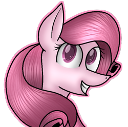 Size: 607x602 | Tagged: safe, artist:tanahgrogot, derpibooru exclusive, imported from derpibooru, oc, oc only, oc:annisa trihapsari, earth pony, pony, female, grin, looking at you, mare, simple background, smiling, solo, teeth, transparent background