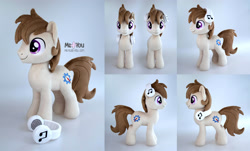 Size: 2000x1205 | Tagged: safe, artist:meplushyou, imported from derpibooru, oc, oc:fang, earth pony, pony, headphones, irl, male, photo, plushie, solo, stallion