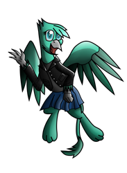 Size: 1284x1750 | Tagged: safe, artist:somber, imported from derpibooru, oc, oc only, oc:sea breeze, griffon, derpibooru community collaboration, 2021 community collab, simple background, solo, transparent background