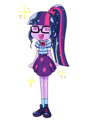 Size: 1668x2224 | Tagged: safe, alternate version, artist:batipin, imported from derpibooru, sci-twi, twilight sparkle, equestria girls, eyes closed, female, multiple variants, open mouth, pleasure, simple background, solo, sumashi gao, transparent background