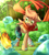 Size: 3406x3800 | Tagged: safe, artist:aquoquoo, imported from derpibooru, oc, oc:himmel, pony, bandage, clothes, colt, fight, fire, forest, gloves, male, open mouth, scarf, slime, yo-yo